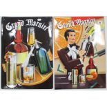 Two reproduction tin signs, both “Grand Marnier”, 19¼” x 13½”.