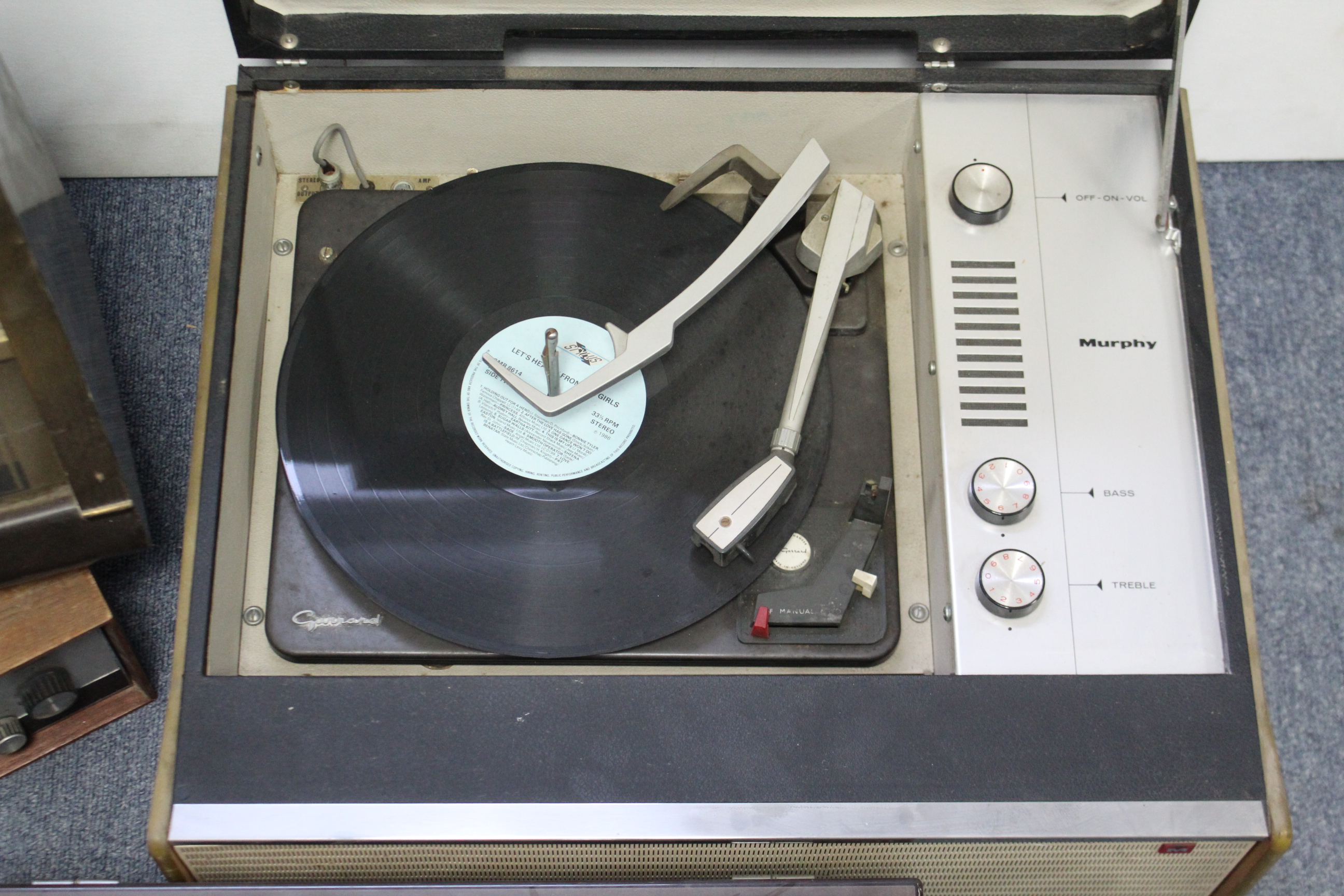 A Leak “Stereo 30” FM tuner; a Philips “N4414” reel-to-reel tape recorder; a Murphy turntable; & a - Image 3 of 4