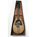 A Neapolitan mandolin by Giovanni de Meglio (w.a.f.), in carrying case.