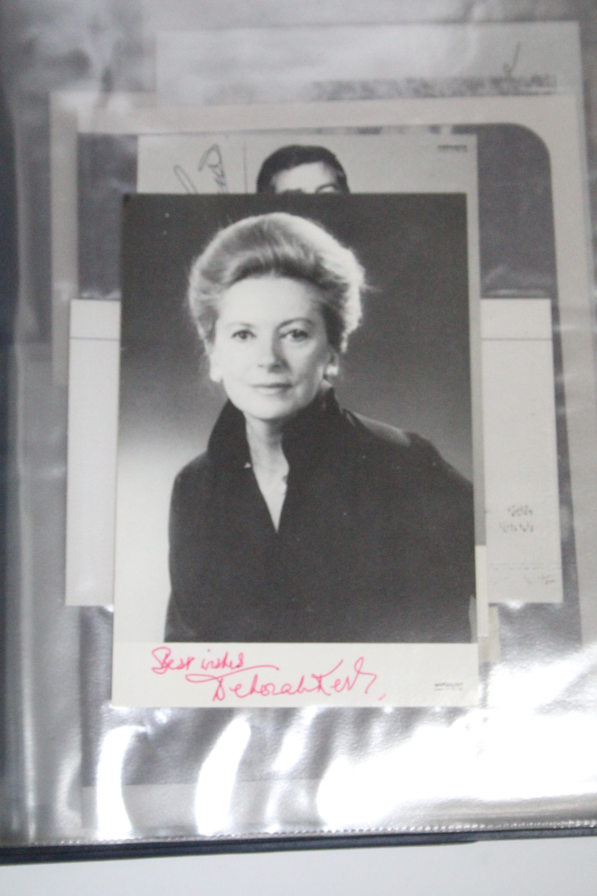 A collection of autographs, most on photographs, including Laurence Olivier, Charlton Heston, - Image 11 of 13