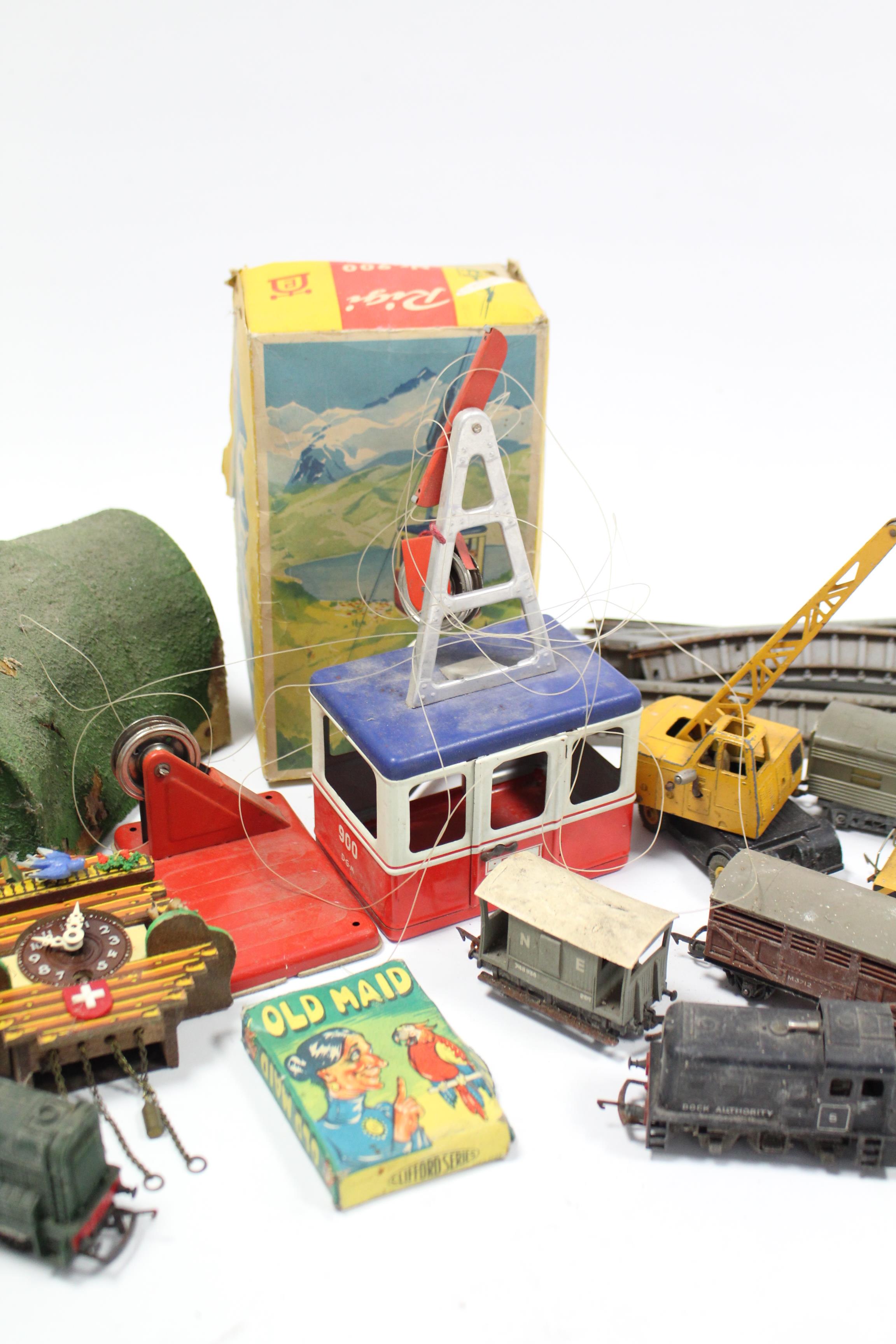 A Rigi tinplate model cable car (boxed), No. 900; & various OO” gauge model railway items, etc. - Image 2 of 2