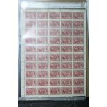 A collection of entire sheets & blocks of Commonwealth stamps, circa 1937-80, I two ring-binder