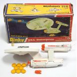 A Dinky die-cast scale model Star Trek “U.S.S. Enterprise” (model No. 358), boxed.