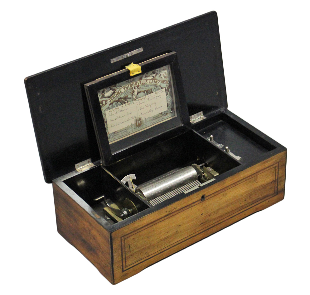 A LATE 19th/EARLY 20th century FRENCH MUSICAL BOX by JEROME THIBOUVILLE LAMY, with 4¾” long cylinder - Image 7 of 7