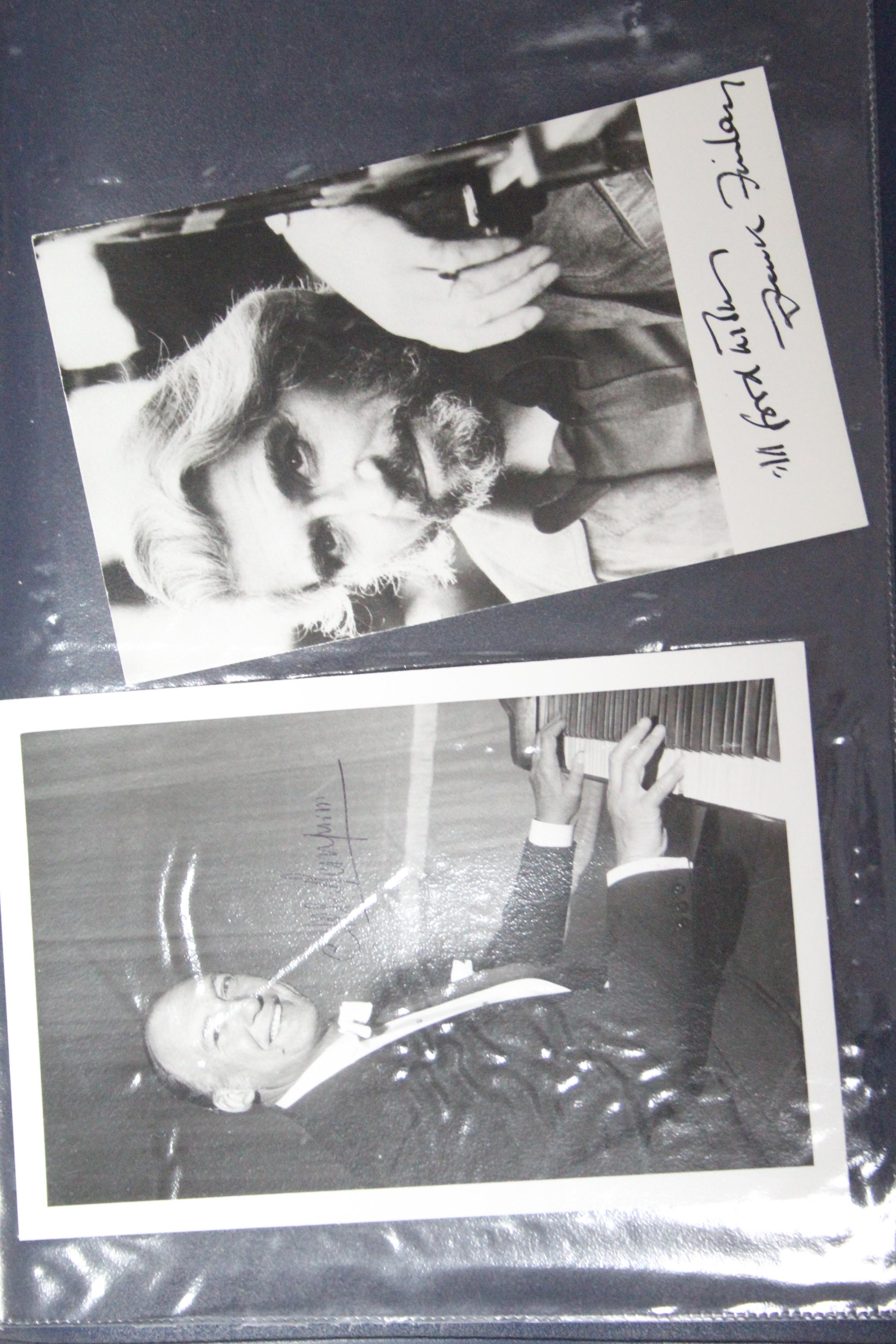 A collection of autographs, most on photographs, including Laurence Olivier, Charlton Heston, - Image 8 of 13