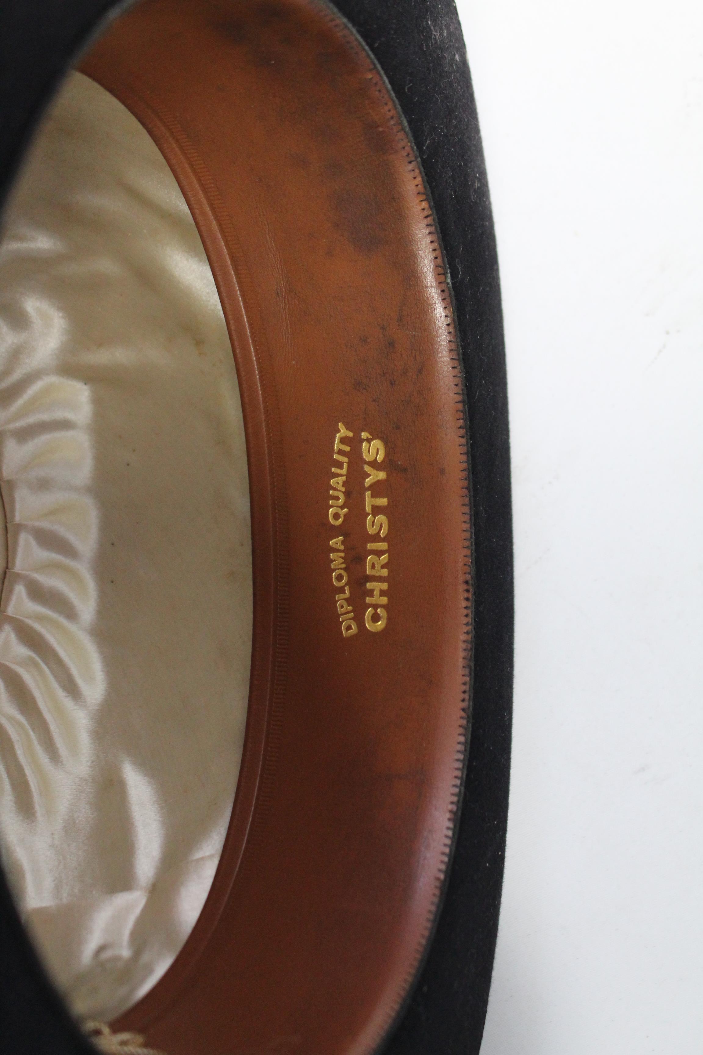 A Christy’s of London black felt bowler hat; & a Dunn & Co. of London ditto. - Image 4 of 4