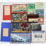 Two H. P. G & Sons Ltd of London board games: “Aviation” & “L’attaque”; a Chad Valley G. W. R. jig-