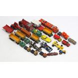 Approximately twenty various die-cast scale models by Corgi, Dinky, & others, all un-boxed