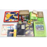 A Meccano “No 5” construction set; & a Subbuteo “Club Edition” table soccer game, both boxed; &