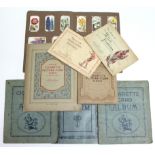 Approximately six hundred various cigarette cards in eight albums, circa 1920’/1930’s.