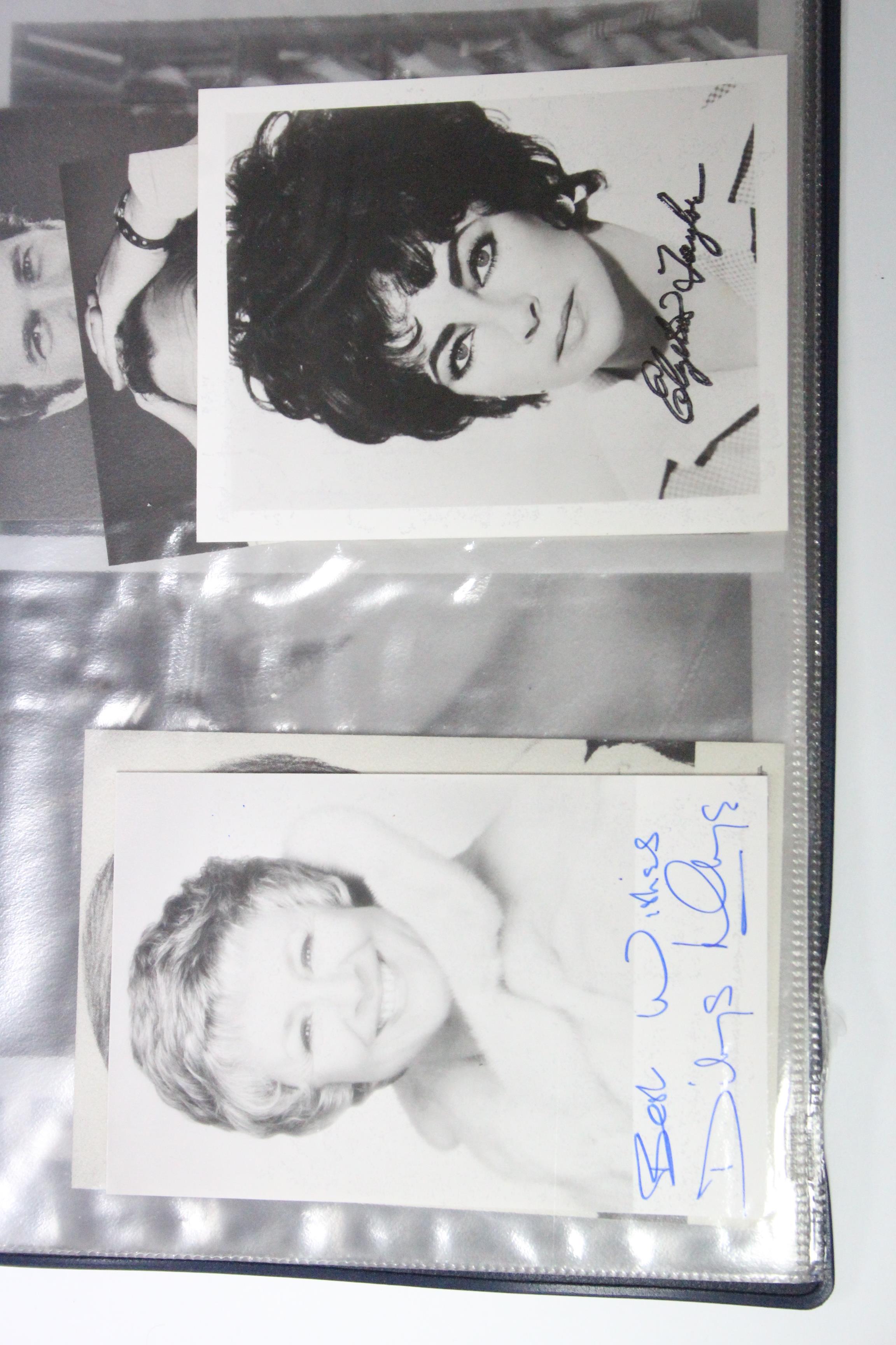 A collection of autographs, most on photographs, including Laurence Olivier, Charlton Heston, - Image 4 of 13