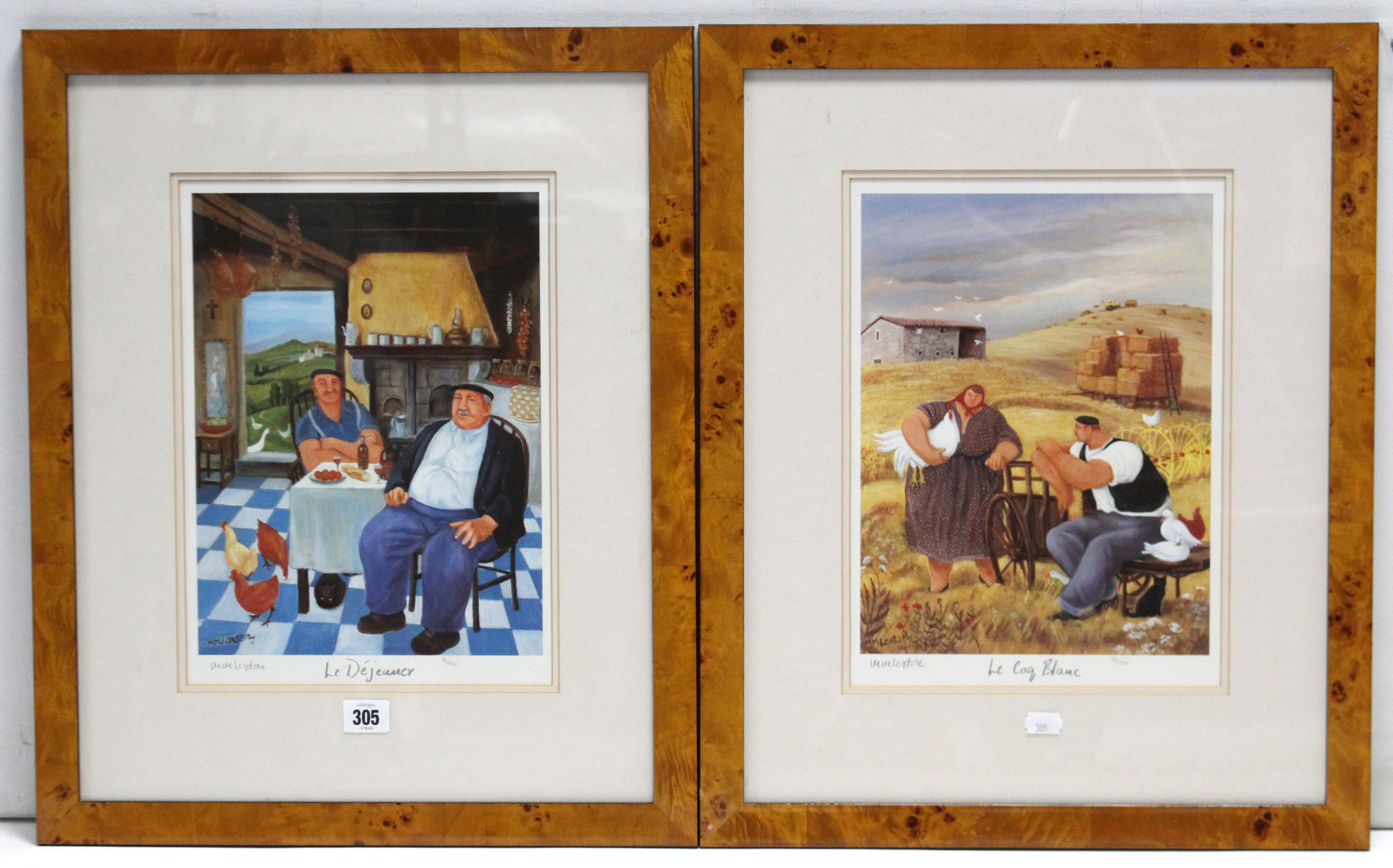 A set of four signed Limited Edition prints after Margaret M. Loxton (b. 1938), titled: “Le - Image 2 of 3