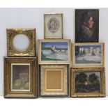 Various decorative pictures & picture frames.