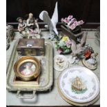 Various items of decorative china, platedware, etc.