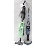 A Tefal “Air Force Extreme” 25V cordless vacuum cleaner; & a Miele “Alternative” upright vacuum