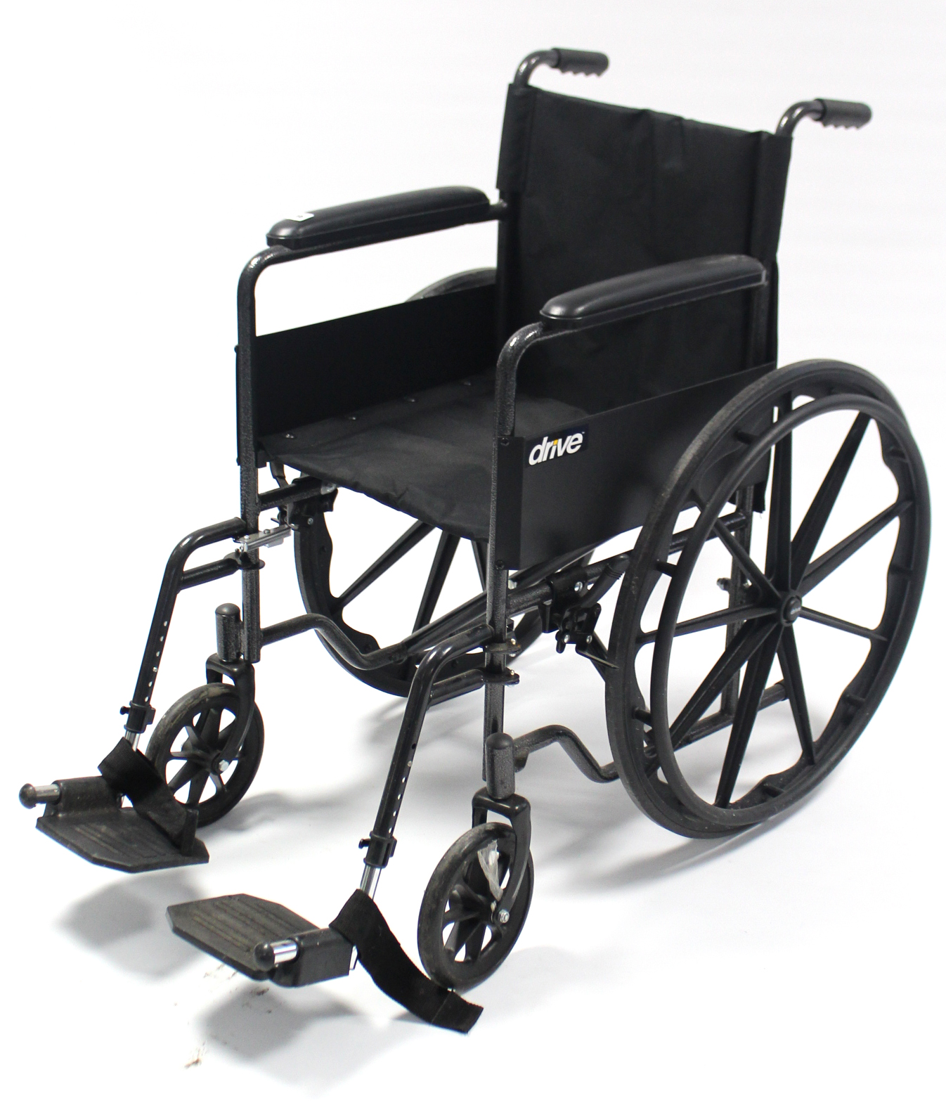 A Drive folding wheelchair.