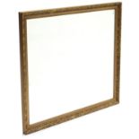 A reproduction gilt frame rectangular wall mirror, 40” wide x 34” high.