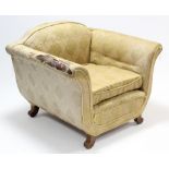 An Art Deco style armchair (requires re-upholstery).