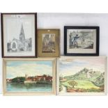 Various decorative paintings & prints.