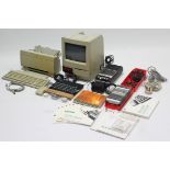 A Sinclair “2 x Spectrum” computer, various ditto accessories, & an Apple “Stylewriter II” printer.