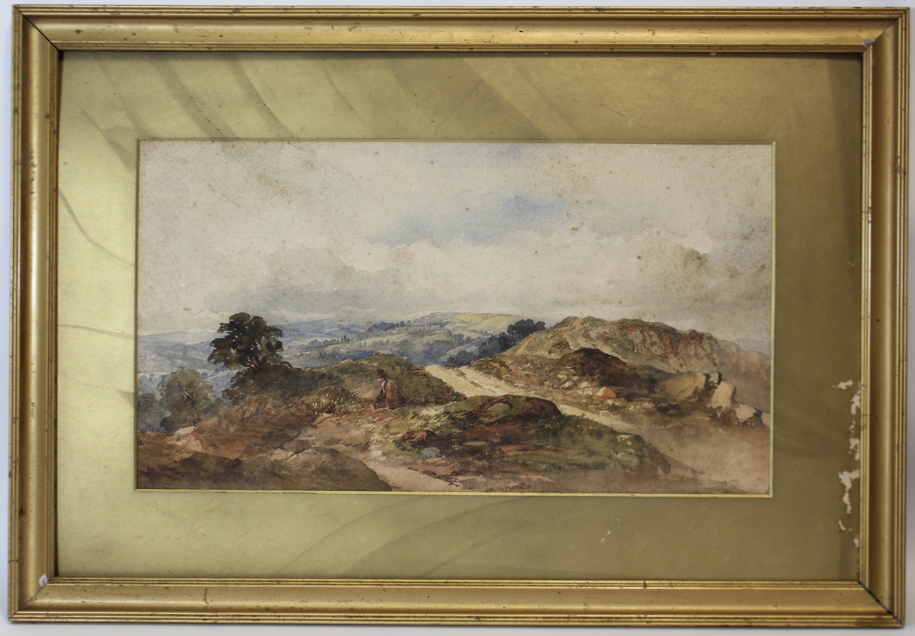 ENGLISH SCHOOL, 19th century. “View From Bathwick Hill”. Watercolour: unsigned; 12” x 21”,