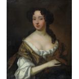 MANNER of WILLEM WISSING (Amsterdam 1656-1687 Stamford). Half-length portrait of a lady. Oil on