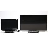 A Panasonic 32” LED television & a ditto 18” LED television, each with remote control.