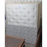 A Hypnos “Brompton” 6’ divan bed with padded headboard.