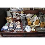 Various items of Denby pottery; & various decorative ornaments.