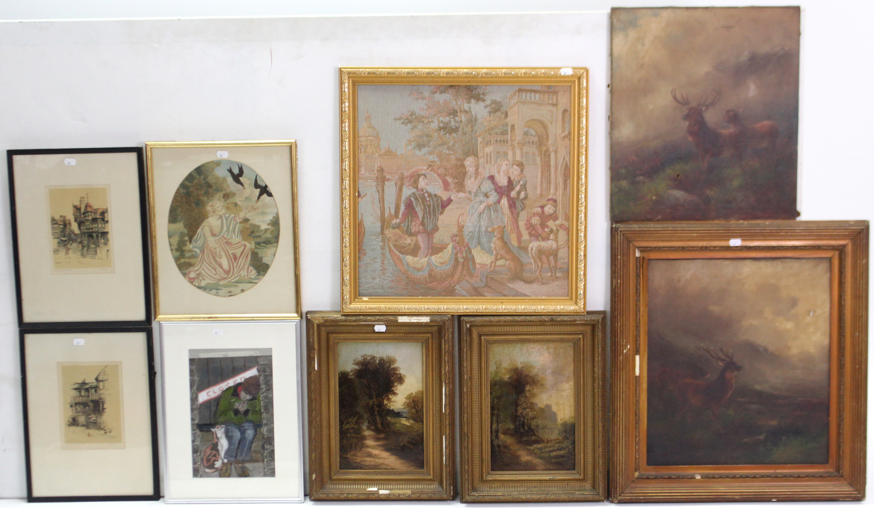 Various decorative paintings & prints.