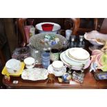 Various items of decorative china, pottery, glassware, etc.