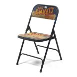 A modern painted-metal fold-away chair “Billy Smarts Circus”.