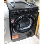 A Hotpoint “Aquarius” 8kg tumble-dryer in black-finish case.