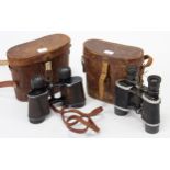A pair of Carl Zeiss Jena “Deltrentis” 8 x 30mm binoculars; & a pair of Zenith “Stereo”