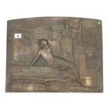A bronzed rectangular plaque “GEO HATTERSLEY & SONS LTD KEIGHLEY, ESROSIZIONE INTERNAZIONALE
