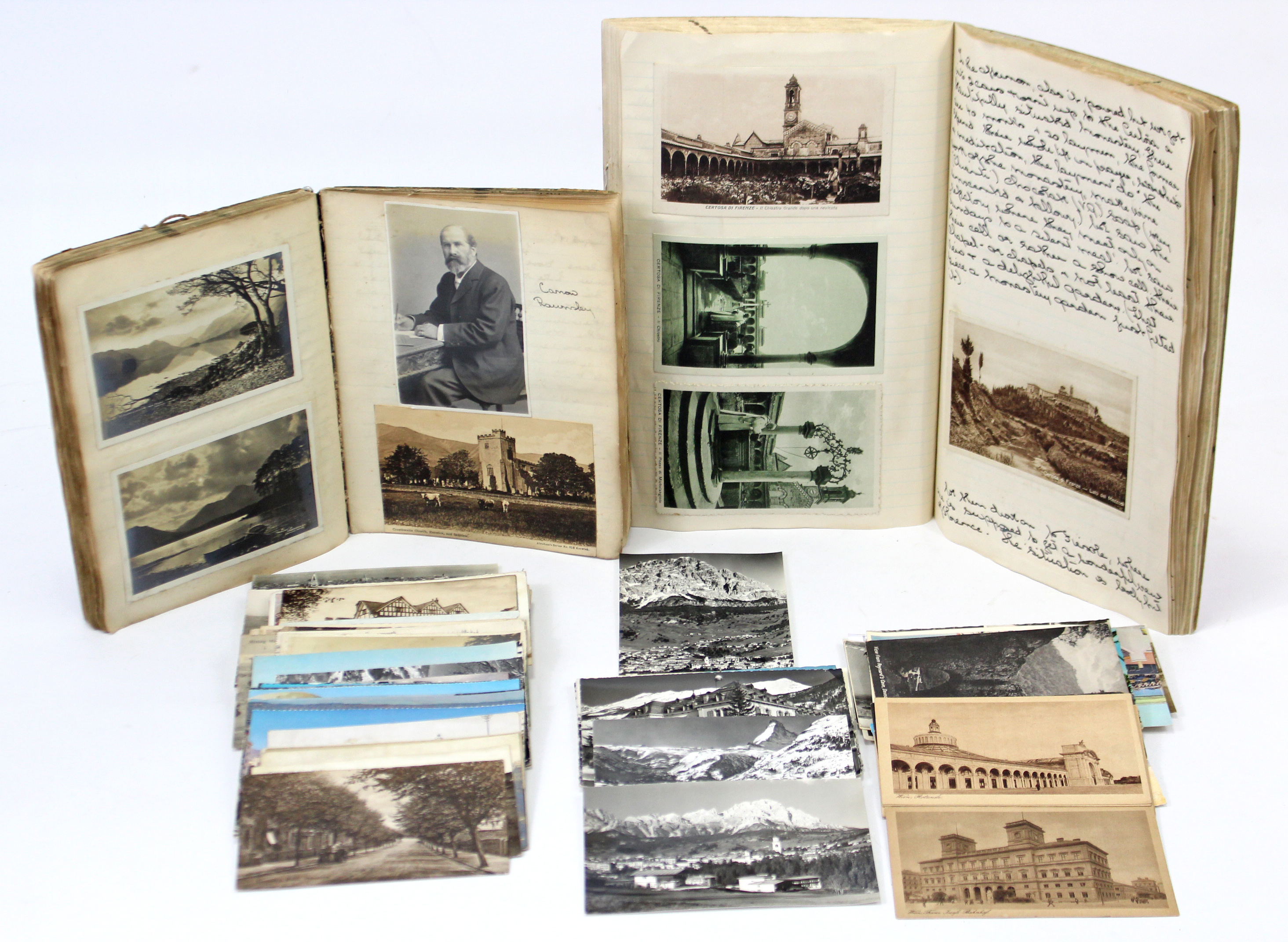 Approximately one hundred loose postcards – early-mid 20th century – British & foreign views;