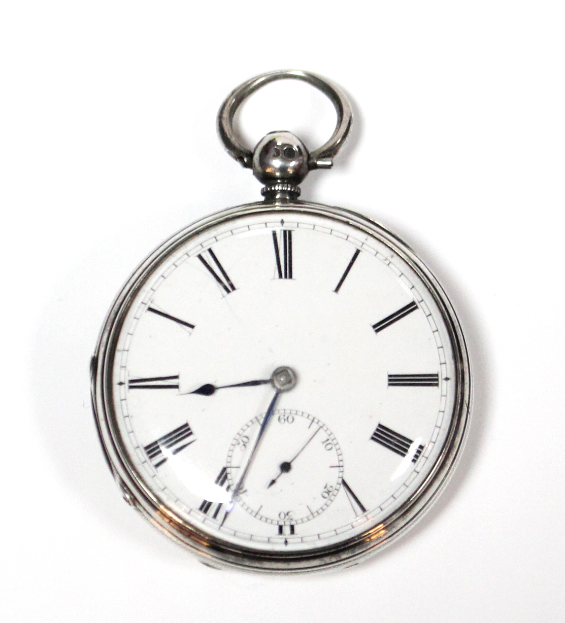 A Victorian silver gent’s pocket watch by I. Owen Simmons, Fareham, No. 64945, with verge