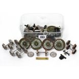 Various model railway wheels.