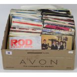 Approximately sixty various 45 r.p.m. records – pop music, etc.