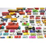 Approximately one hundred various die-cast scale models by Corgi, Dinky, Lesney, & others, all un-