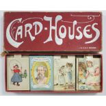 A collection of Victorian chromo-lithographed incomplete card games