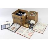 A large collection of World stamps in seven albums & loose, including G.B. line-engraved & surface