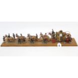 A mid-20th century French painted metal & composition model of Napoleon’s Coronation procession,