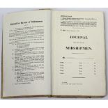 A mid-20th century “H. M. S. Bulwark” Journal for the use of Midshipmen, chronicling the Suez