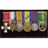 A FIRST WORLD WAR DSO GROUP OF SIX awarded to Colonel William Parker, 24th Btn. London Regt.: