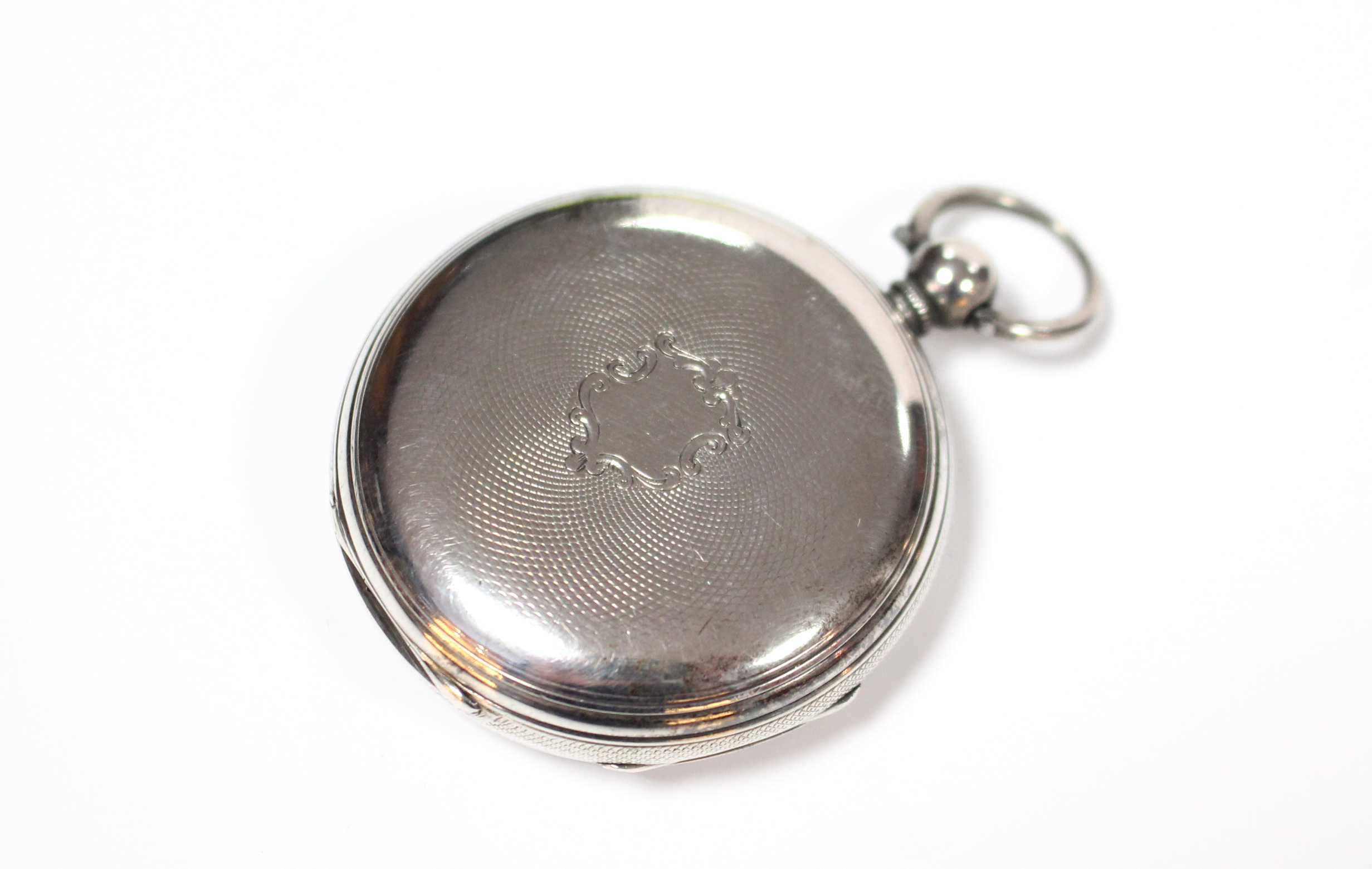 A Victorian silver gent’s pocket watch by I. Owen Simmons, Fareham, No. 64945, with verge - Image 6 of 6