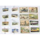 Approximately two hundred various trade cards – all transport related, in plastic album pages &