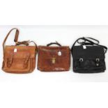 A Bally crocodile skin gent’s bag; & two Hidesign gent’s bags.