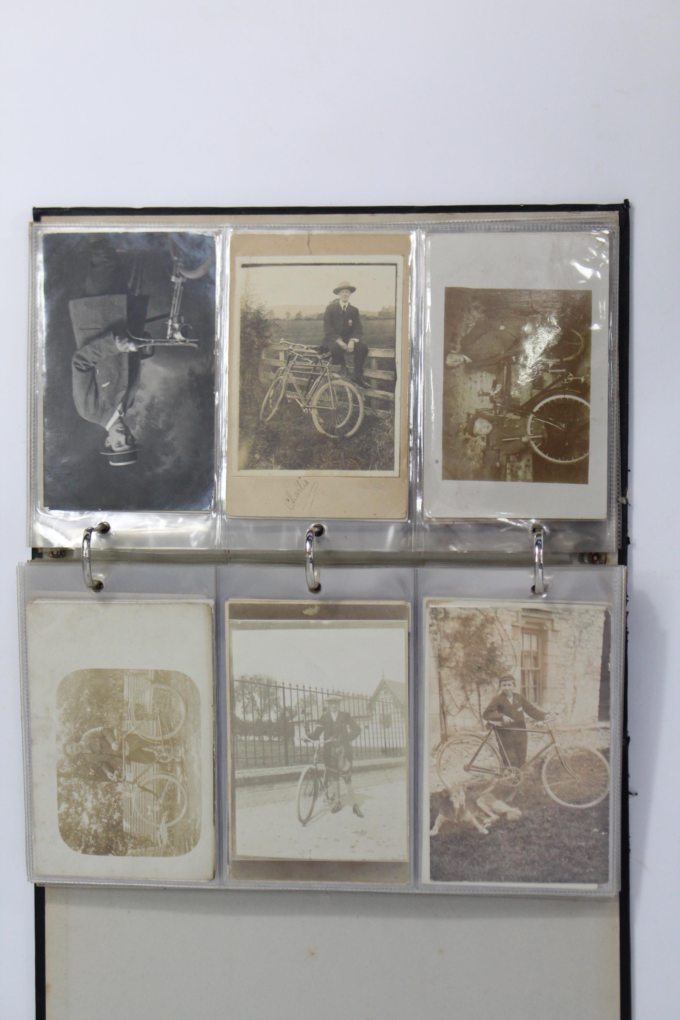 An album containing numerous postcards & trade cards - most relating to cycling. - Image 5 of 5