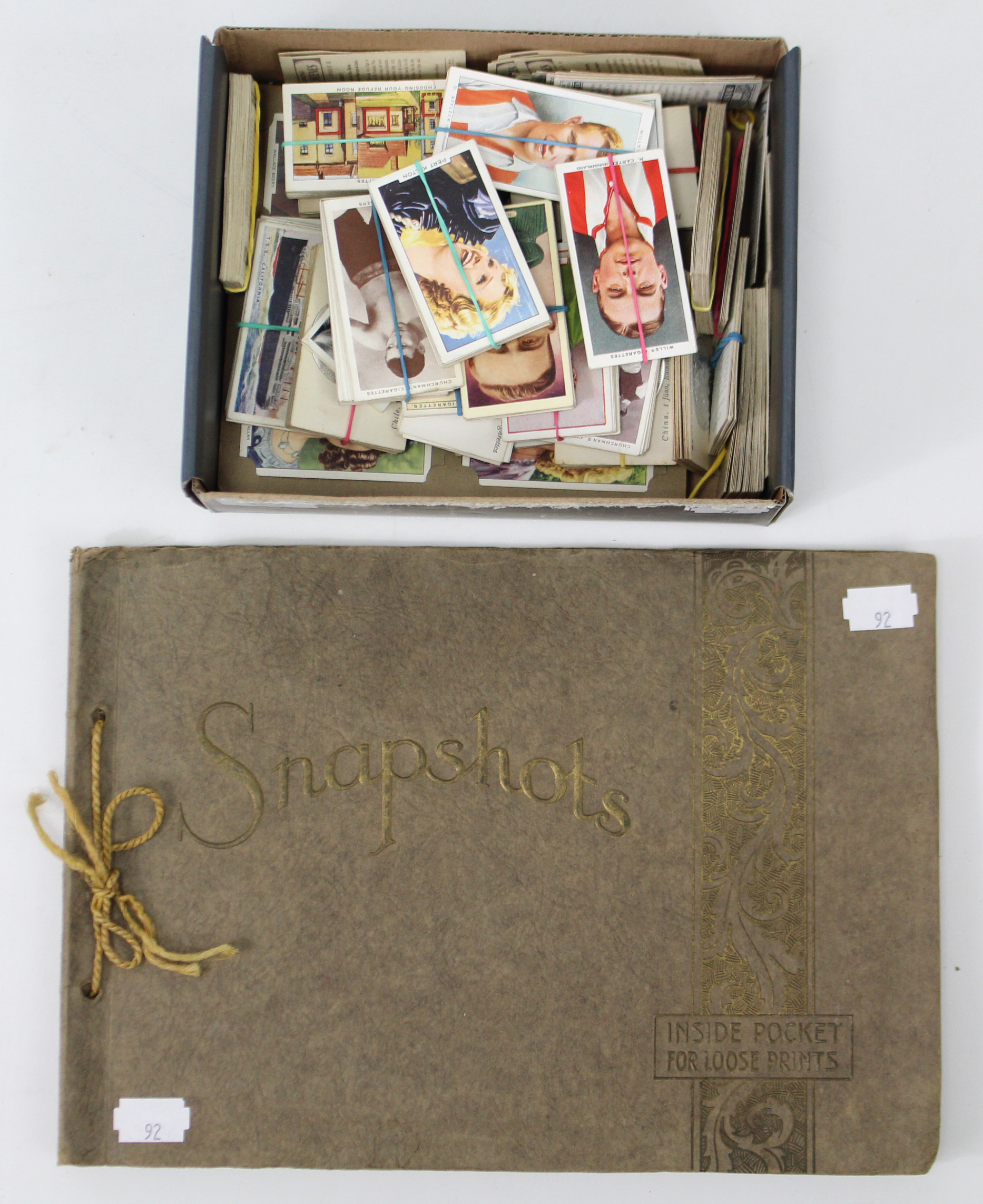 Approximately seven hundred & fifty various cigarette cards by W. D. & H. O. Wills, John Player,